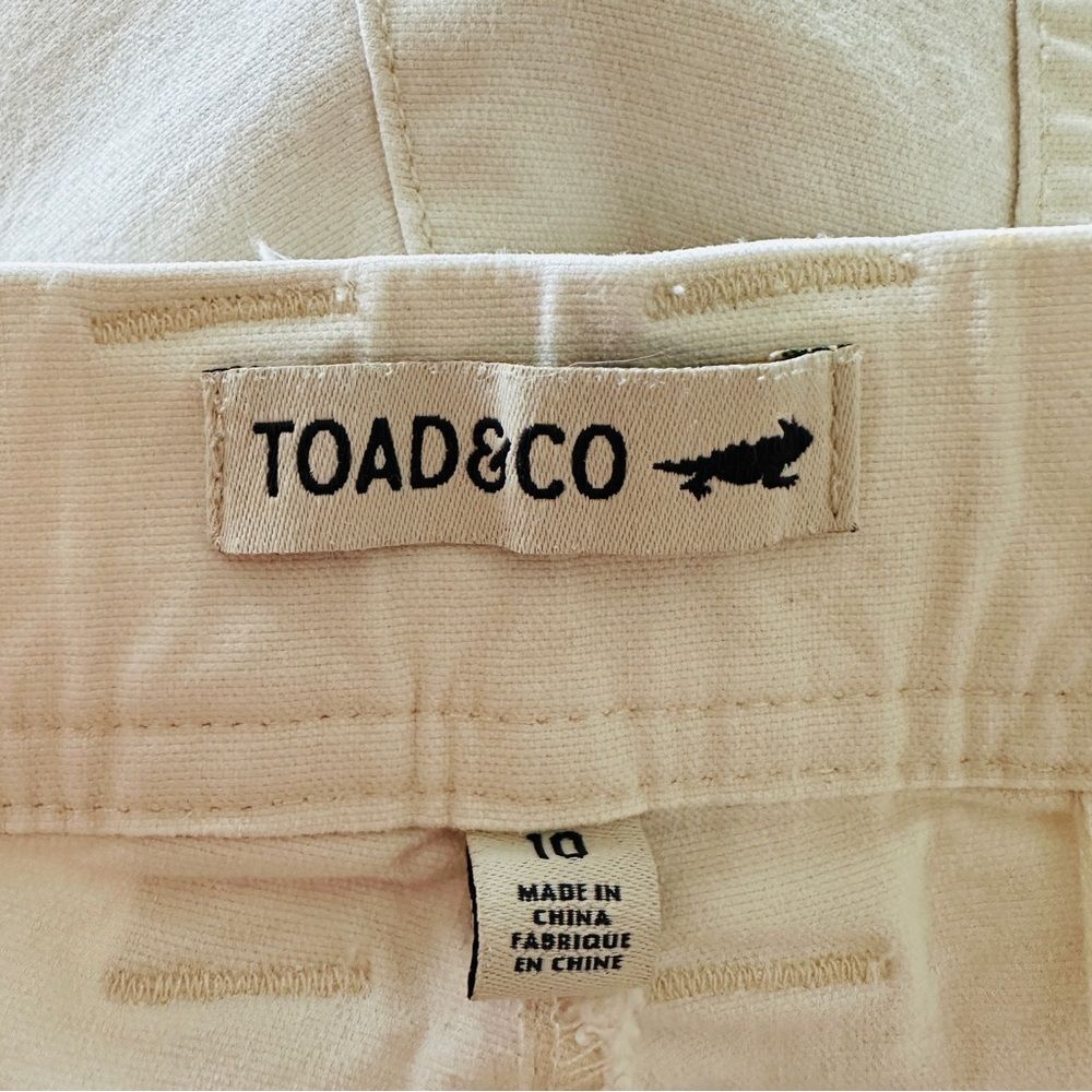 Toad&Co Women's Earthworks Ankle Skinny Pants Cream (Salt) Colored Size 10 - Picture 6 of 10
